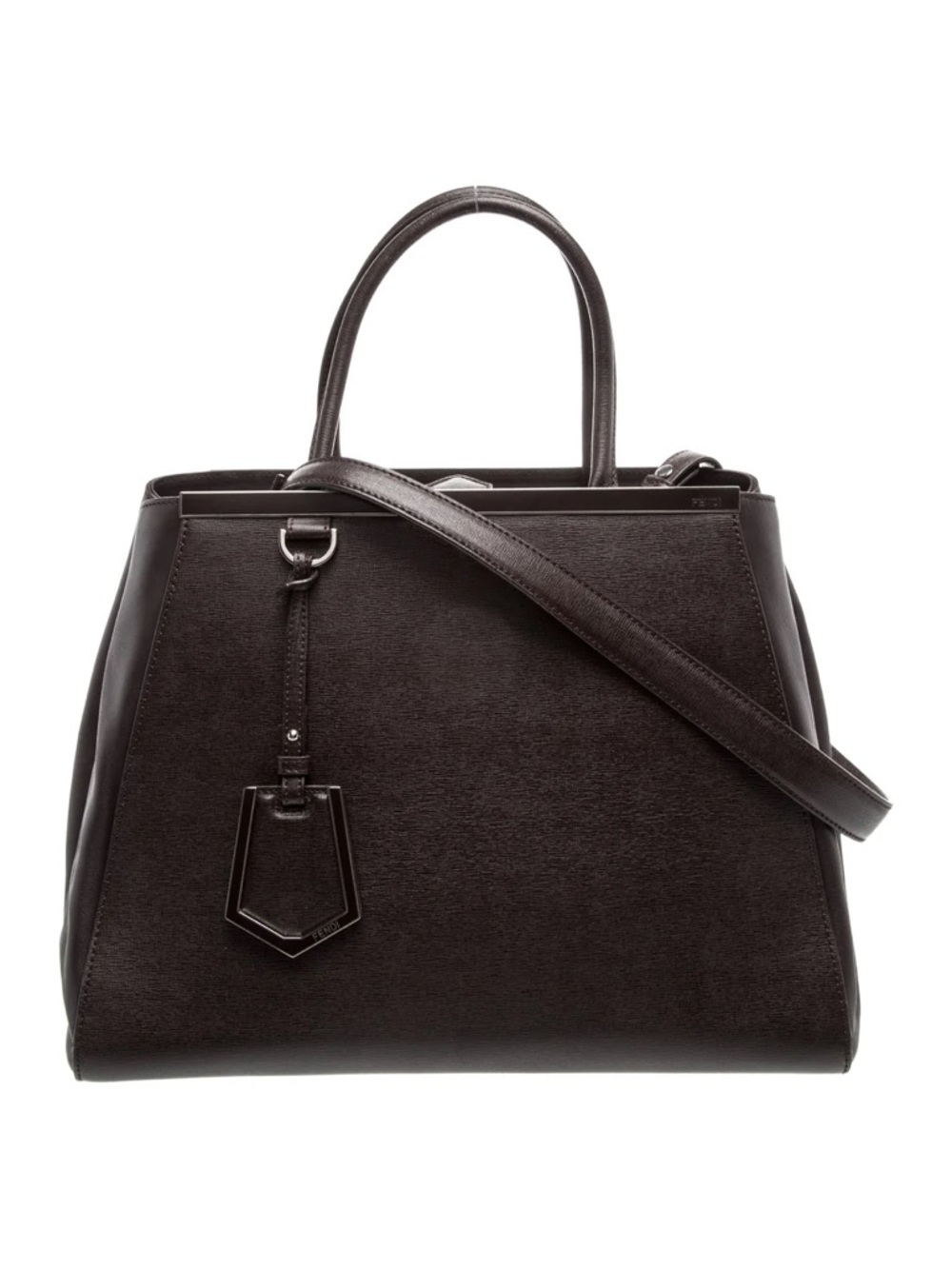 Fendi 2jours Structured Satchel with Top Handles and Strap